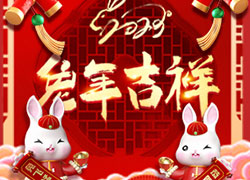 玉兔送福，開門大吉！廣東微肽給您拜年了！